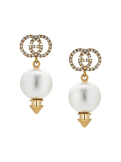 gg earrings pearl